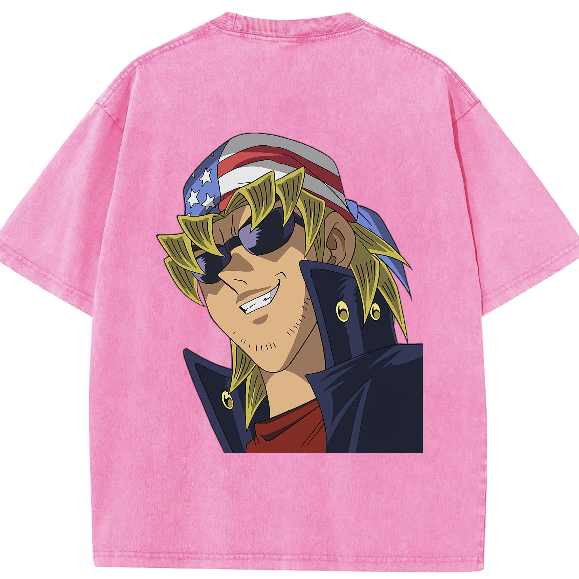 （画像用） 遊☆戯☆王 Yu-Gi-Oh! 綿100% ヴィンテージ風 半袖Tシャツ（背面プリント）